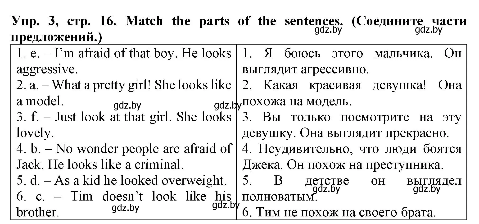 Решение номер 3 (страница 16) гдз по английскому языку 7 класс Севрюкова, Бушуева, практикум по грамматике