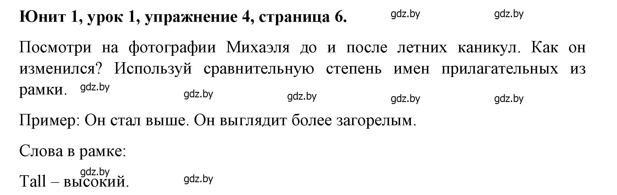 Решение номер 4 (страница 6) гдз по английскому языку 7 класс Демченко, Севрюкова, учебник 1 часть