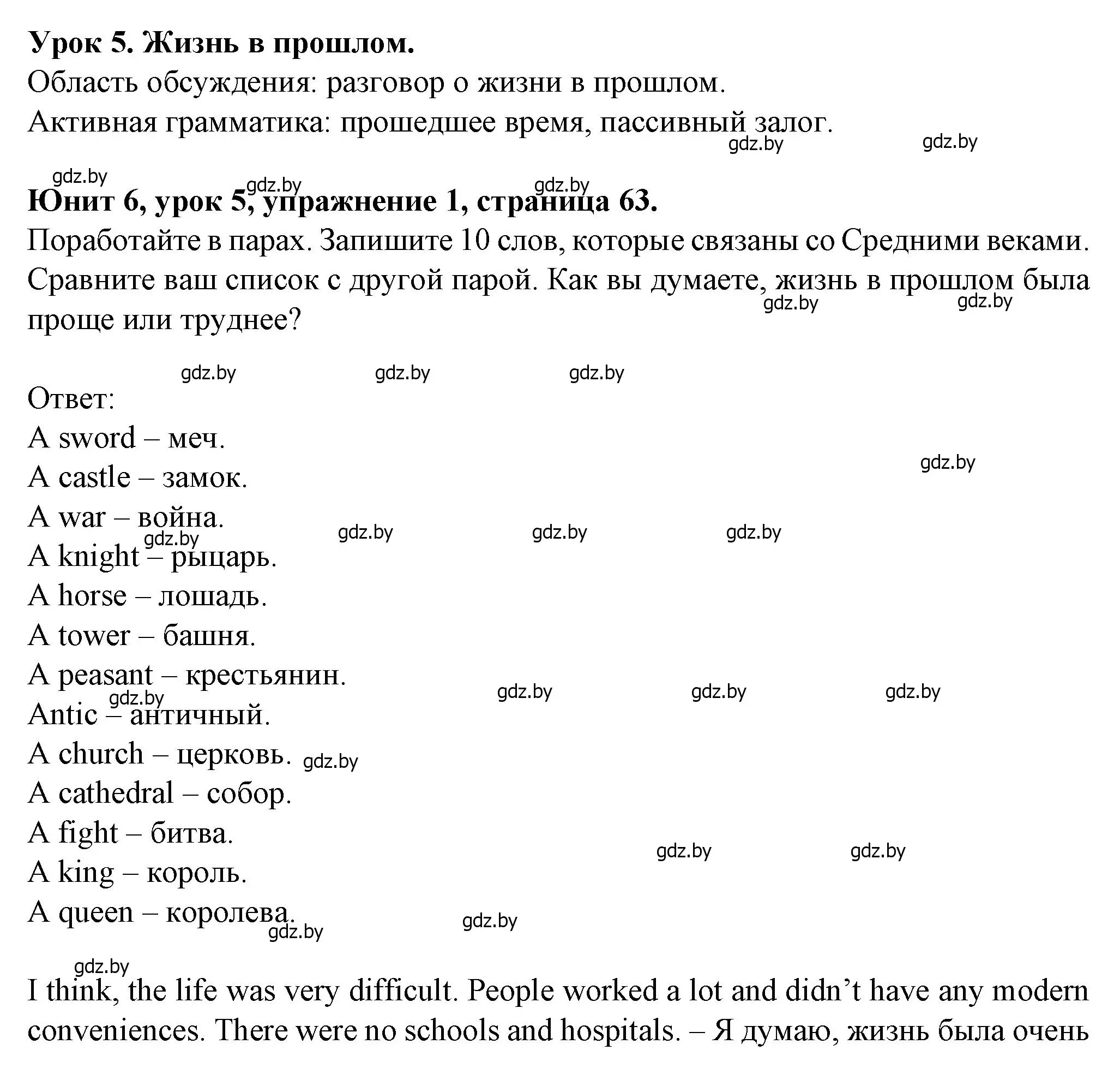 Решение номер 1 (страница 63) гдз по английскому языку 7 класс Демченко, Севрюкова, учебник 2 часть