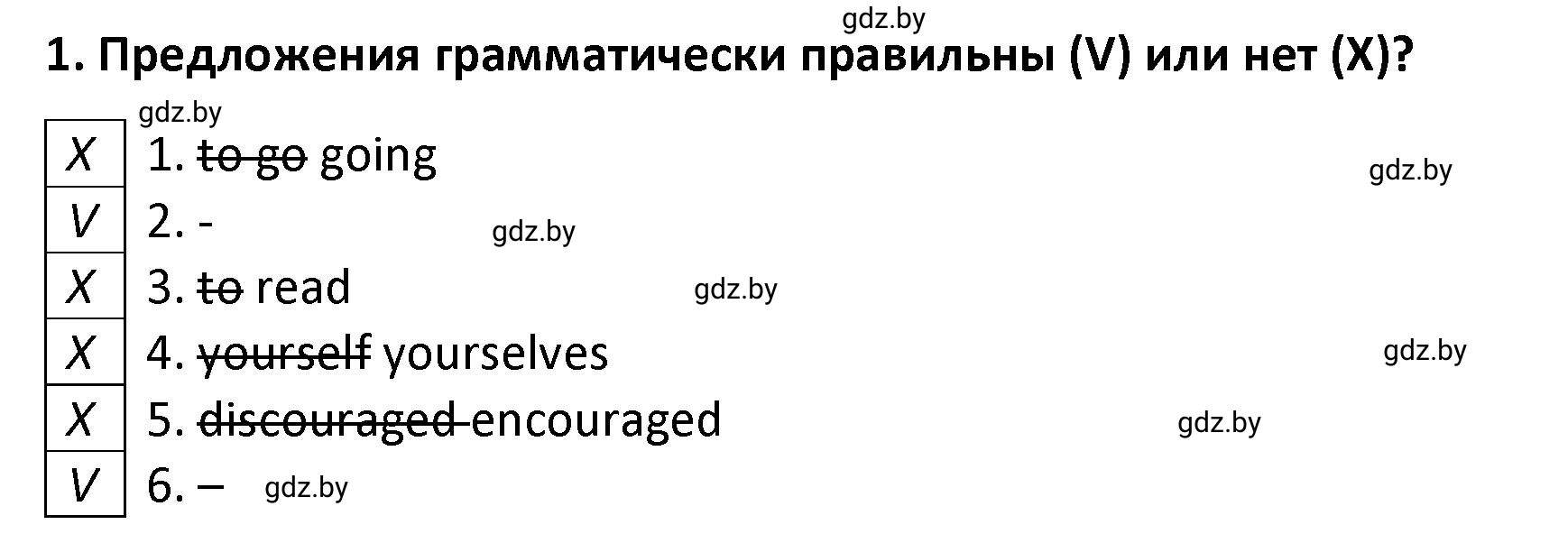 Решение номер 1 (страница 118) гдз по английскому языку 8 класс Севрюкова, Бушуева, тетрадь по грамматике