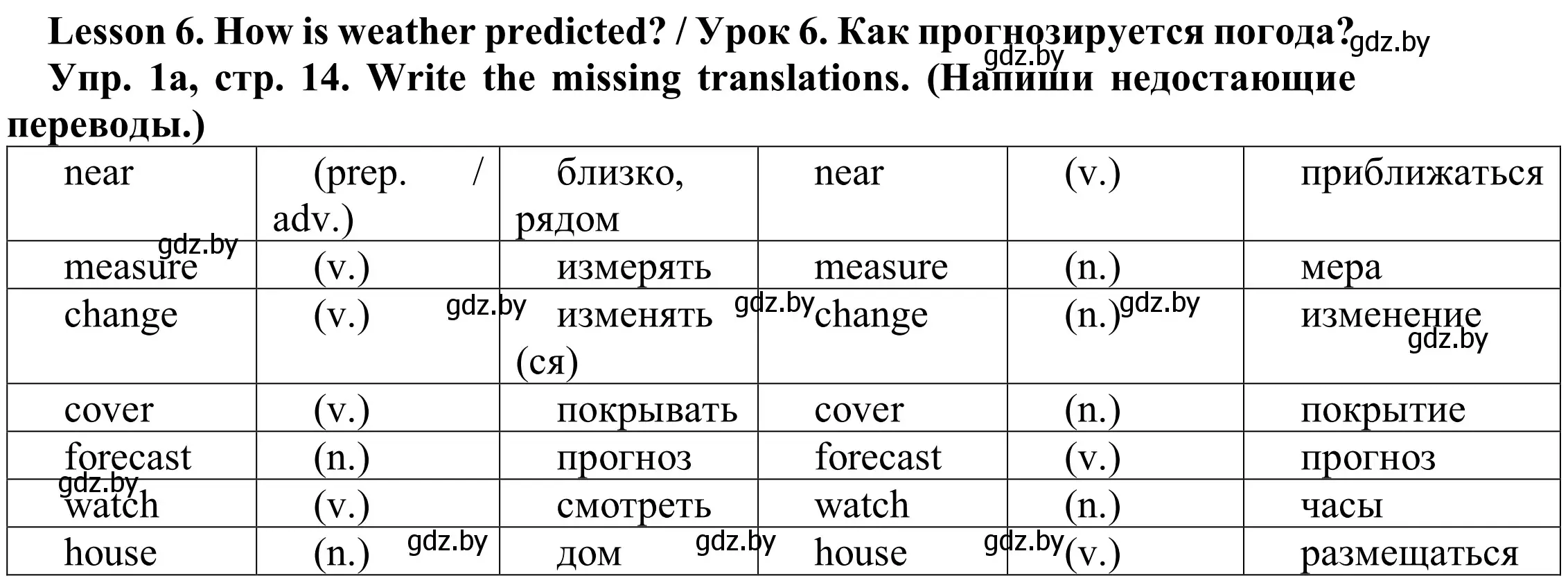 Решение номер 1a (страница 14) гдз по английскому языку 9 класс Лапицкая, Демченко, рабочая тетрадь 2 часть