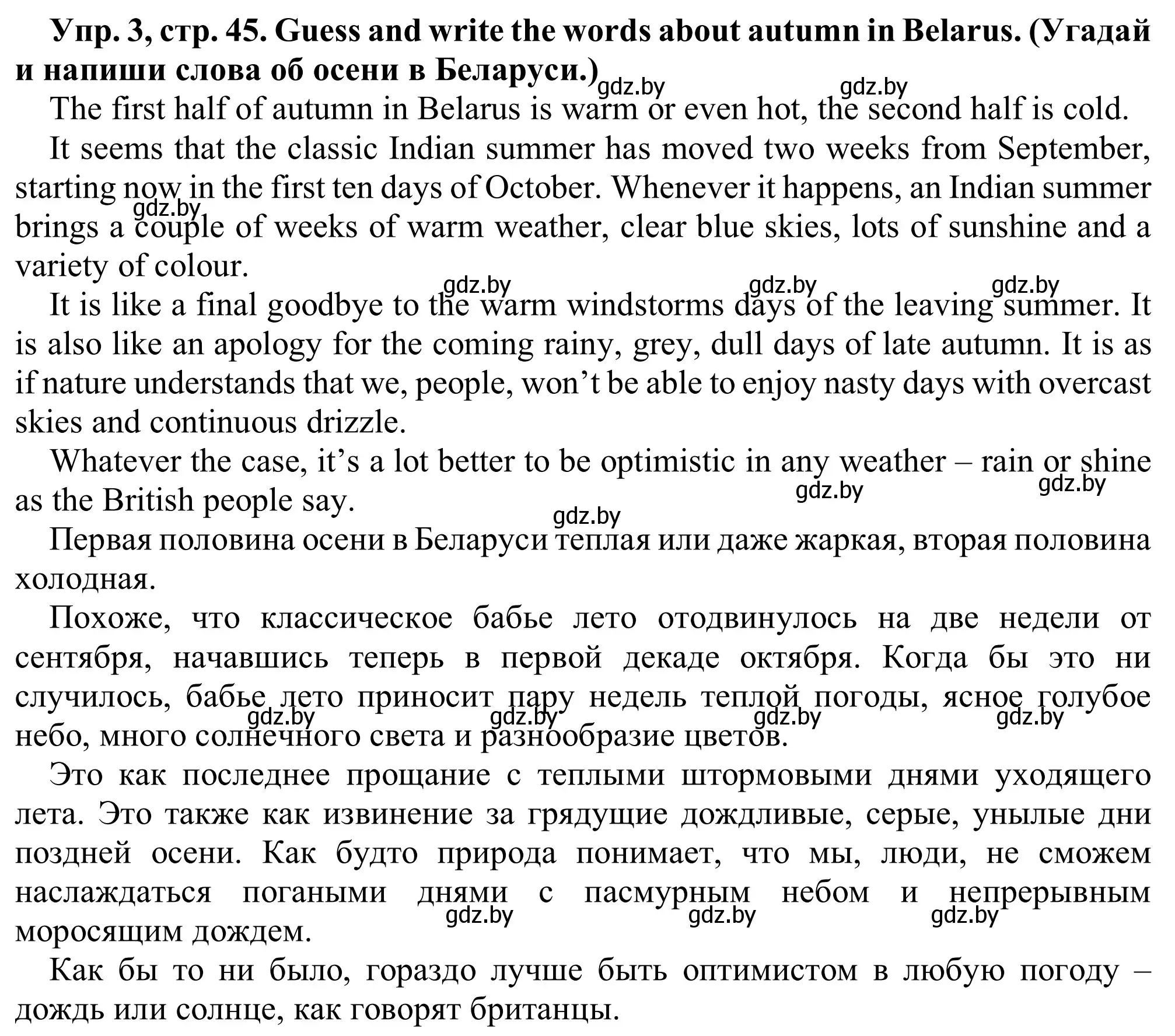 Решение номер 3 (страница 45) гдз по английскому языку 9 класс Лапицкая, Демченко, рабочая тетрадь 2 часть