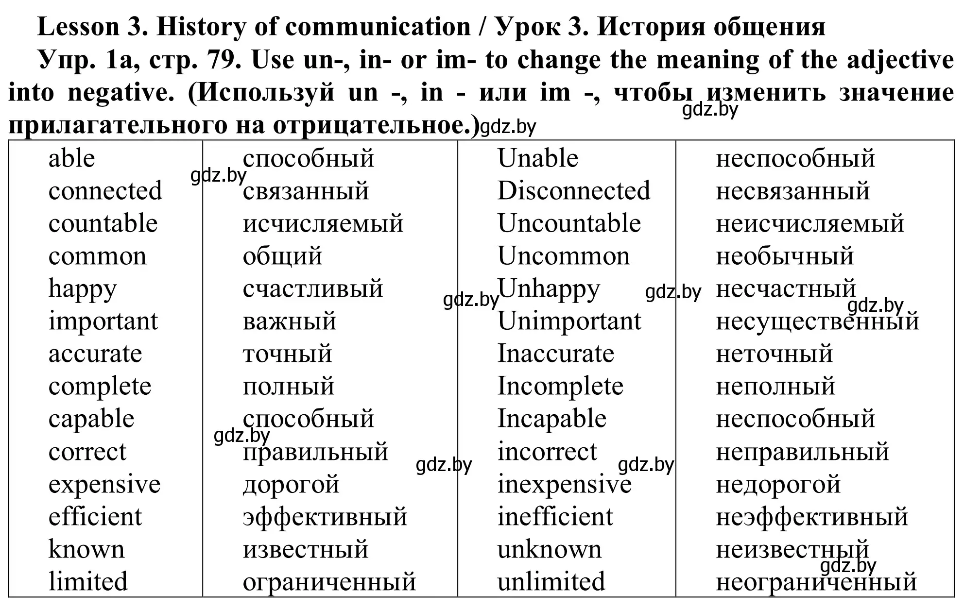 Решение номер 1a (страница 79) гдз по английскому языку 9 класс Лапицкая, Демченко, рабочая тетрадь 2 часть