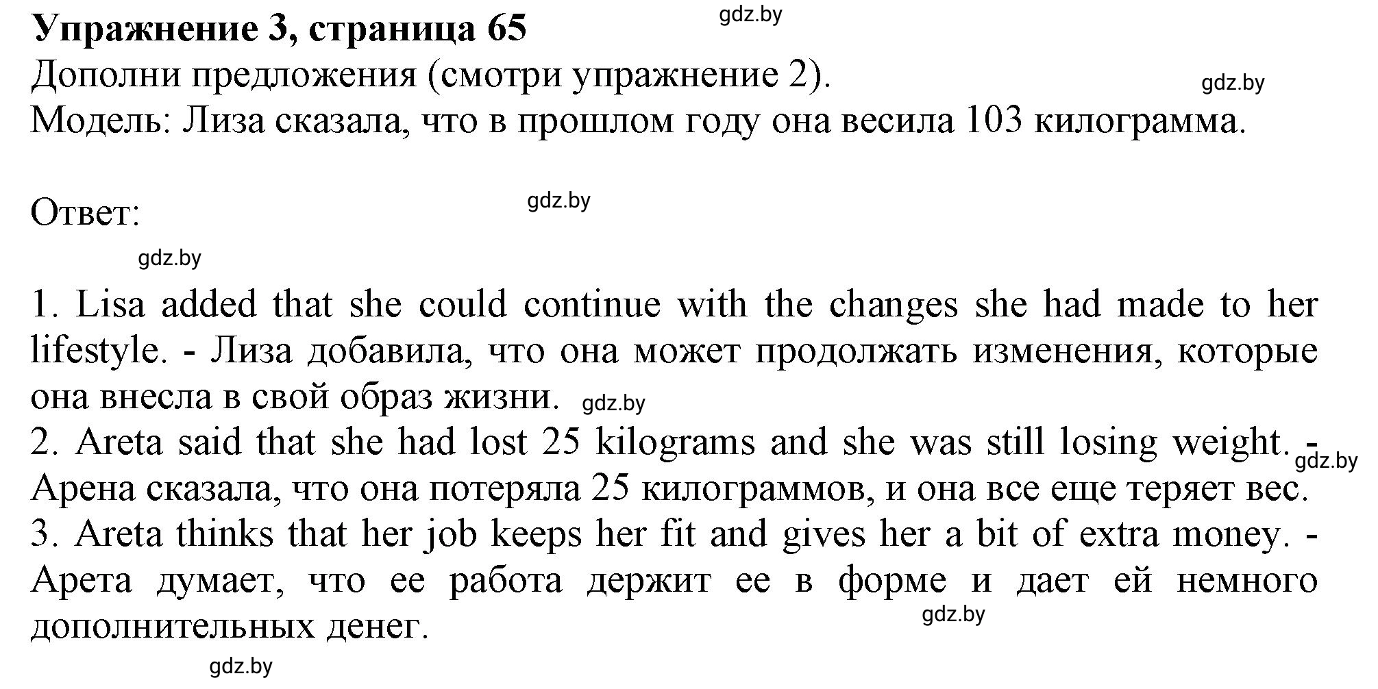 Решение 2. номер 3 (страница 66) гдз по английскому языку 9 класс Лапицкая, Демченко, рабочая тетрадь 1 часть