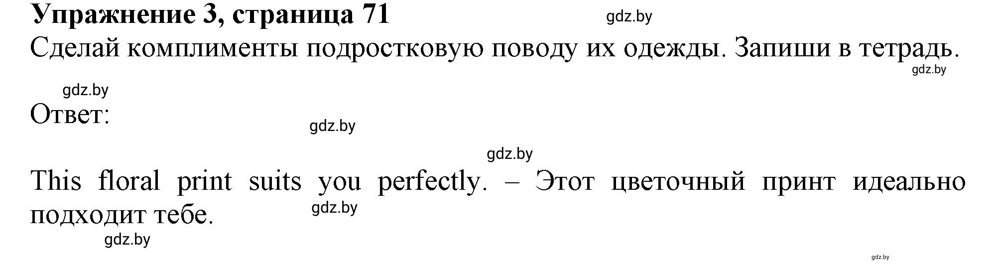 Решение 2. номер 3 (страница 71) гдз по английскому языку 9 класс Лапицкая, Демченко, рабочая тетрадь 1 часть