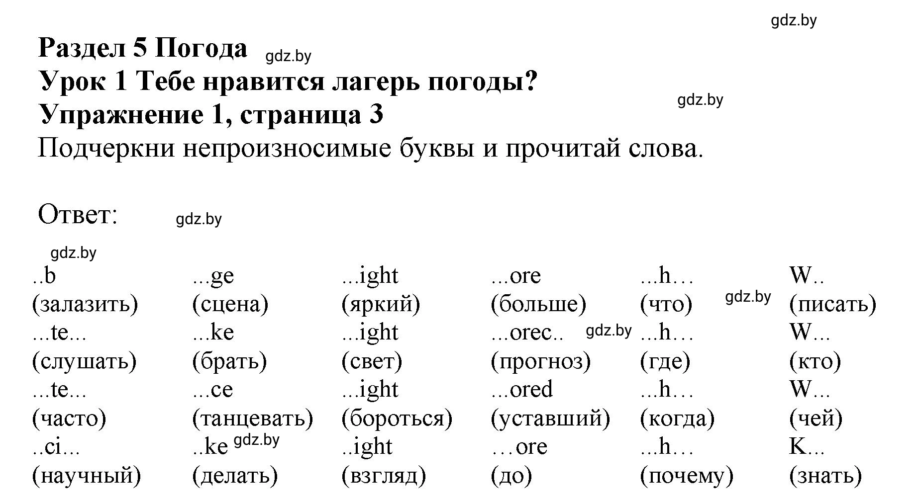 Решение 2. номер 1 (страница 3) гдз по английскому языку 9 класс Лапицкая, Демченко, рабочая тетрадь 2 часть