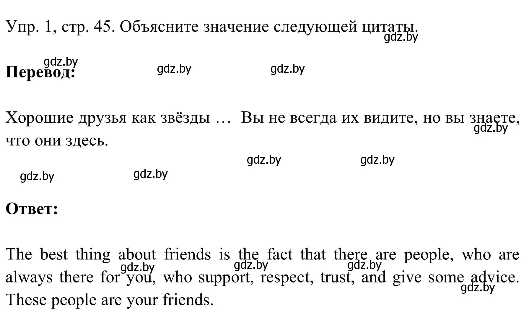 Решение номер 1 (страница 45) гдз по английскому языку 9 класс Лапицкая, Демченко, учебник