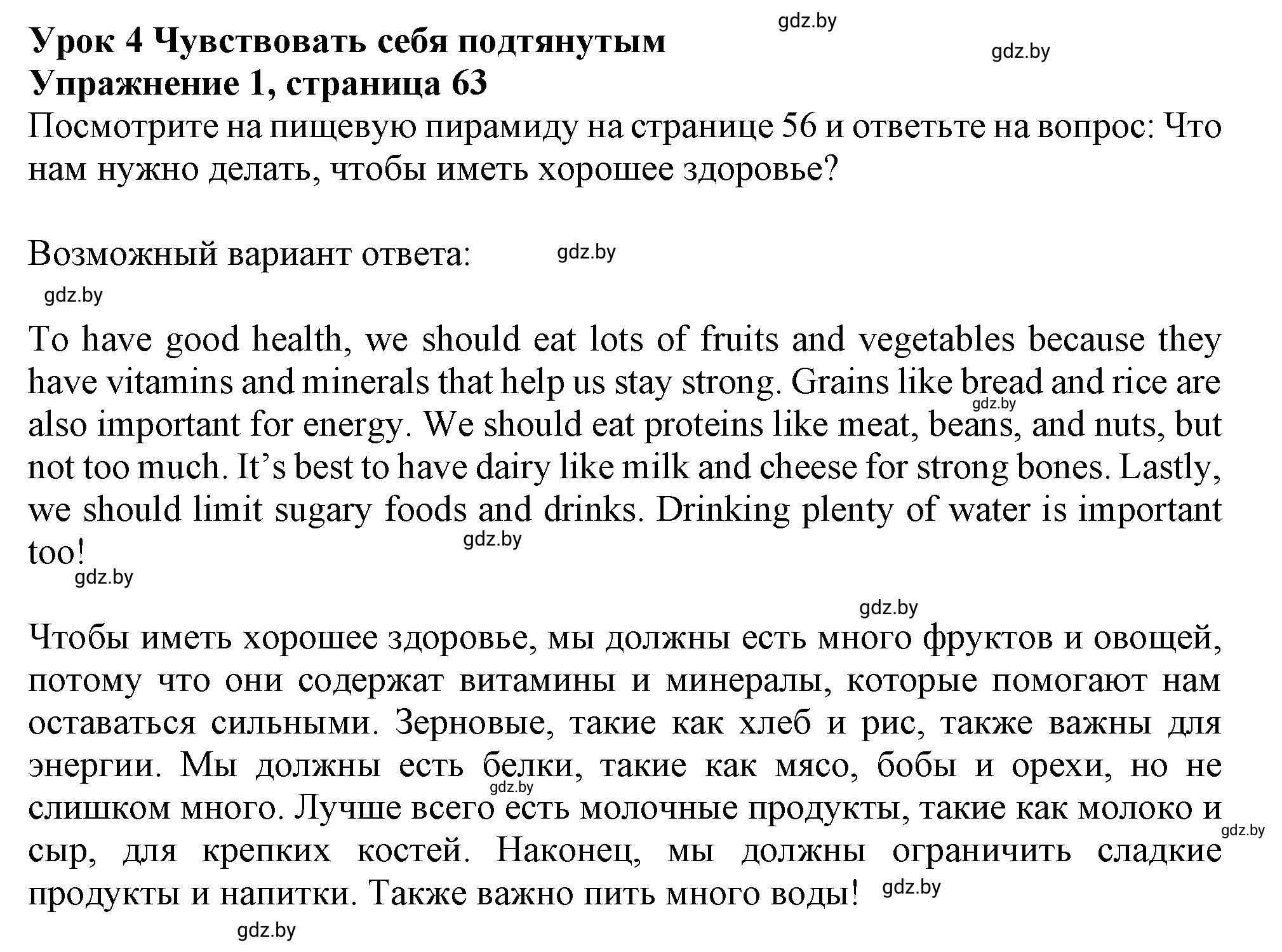 Решение номер 1 (страница 63) гдз по английскому языку 9 класс Лапицкая, Демченко, учебник