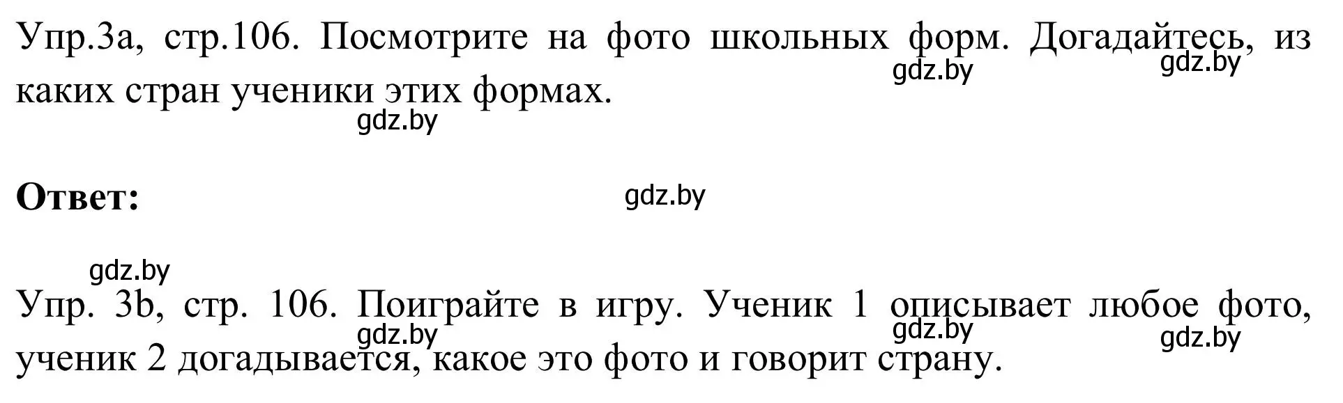 Решение номер 3 (страница 106) гдз по английскому языку 9 класс Лапицкая, Демченко, учебник