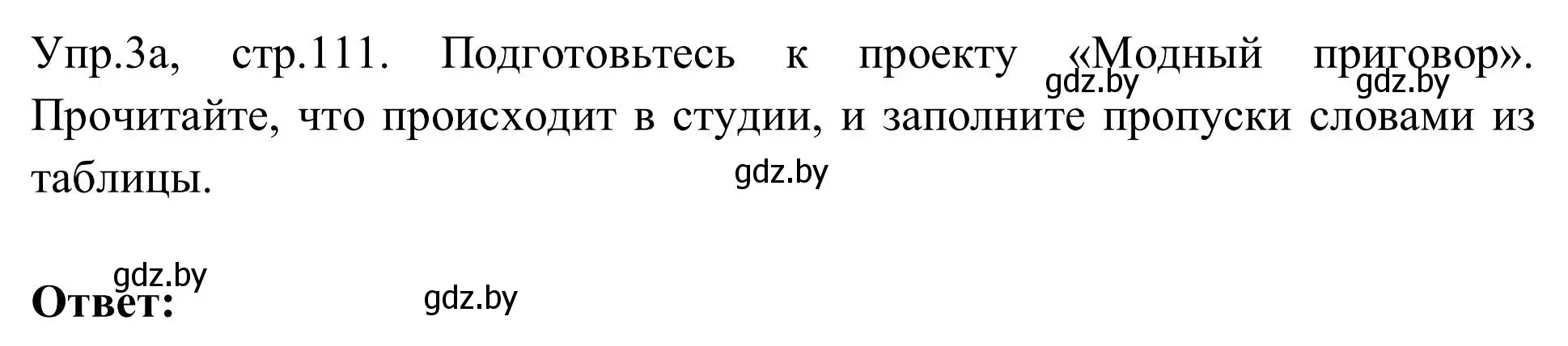 Решение номер 3 (страница 111) гдз по английскому языку 9 класс Лапицкая, Демченко, учебник