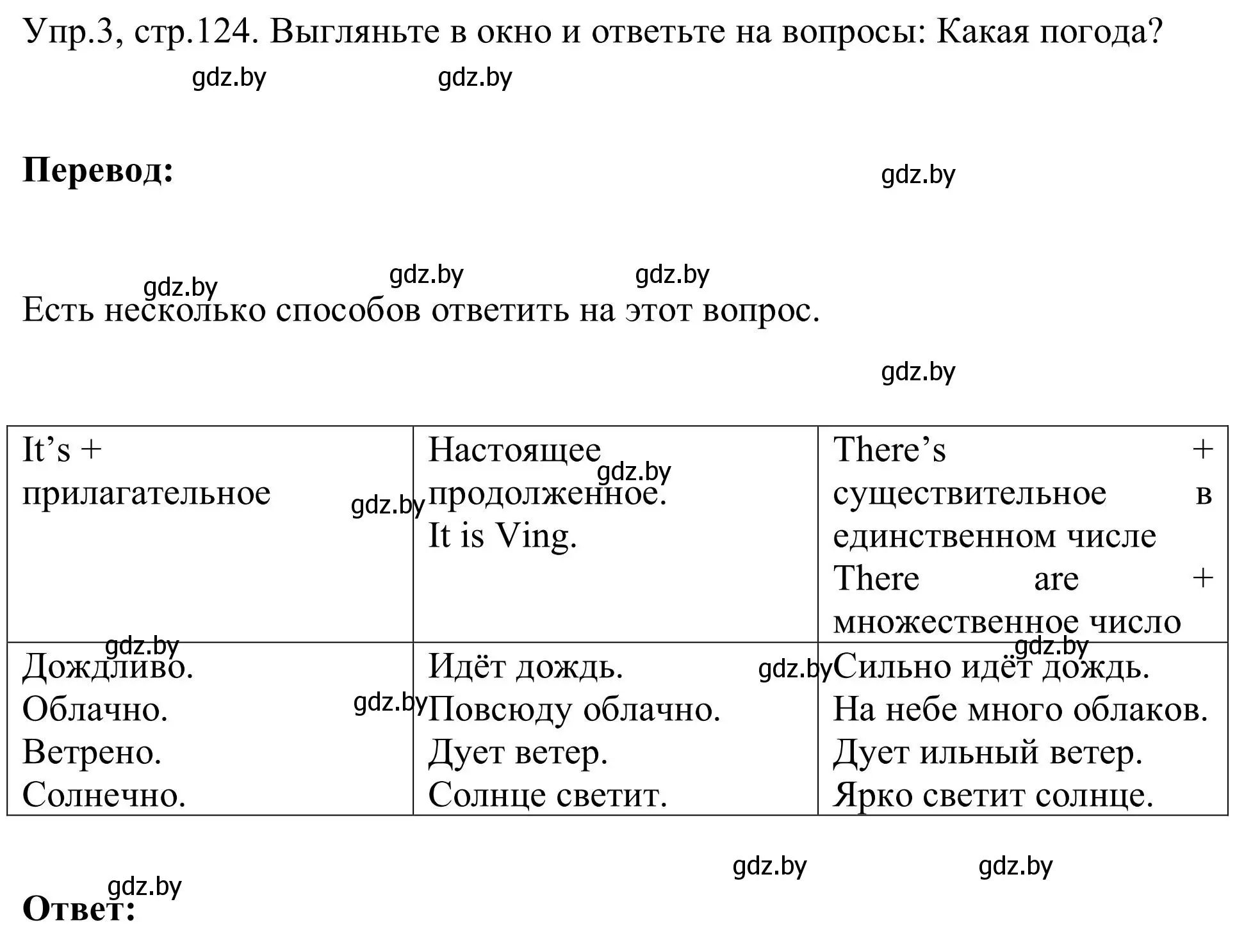 Решение номер 3 (страница 124) гдз по английскому языку 9 класс Лапицкая, Демченко, учебник