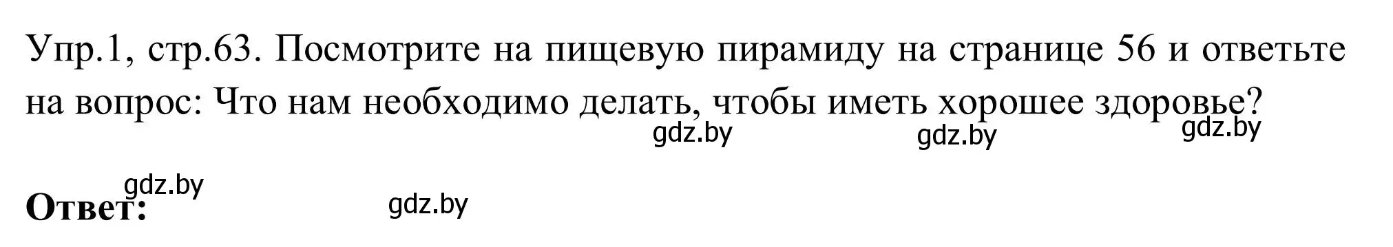 Решение 2. номер 1 (страница 63) гдз по английскому языку 9 класс Лапицкая, Демченко, учебник
