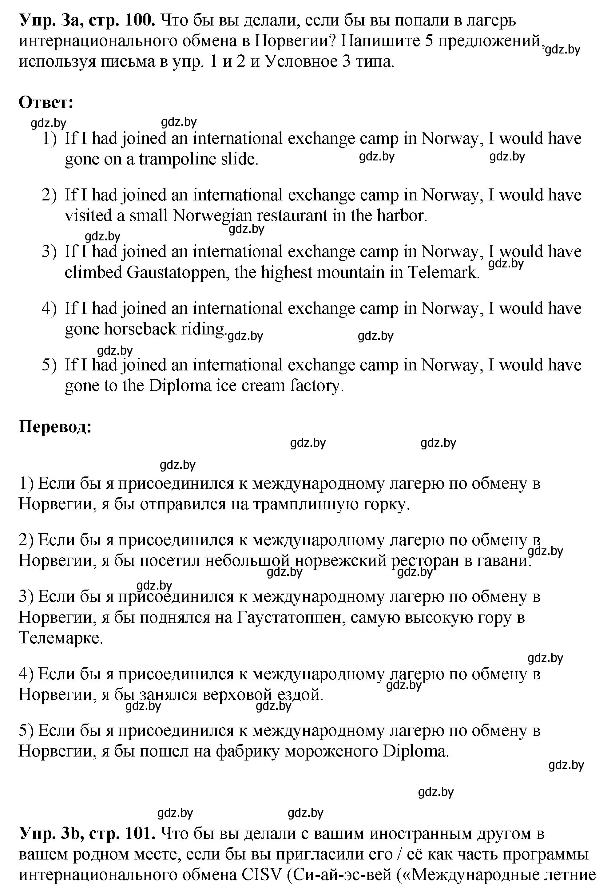 Решение номер 3 (страница 100) гдз по английскому языку 10 класс Демченко, Бушуева, рабочая тетрадь 1 часть