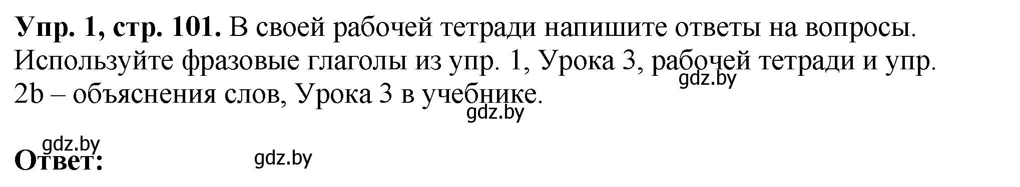 Решение номер 1 (страница 101) гдз по английскому языку 10 класс Демченко, Бушуева, рабочая тетрадь 2 часть