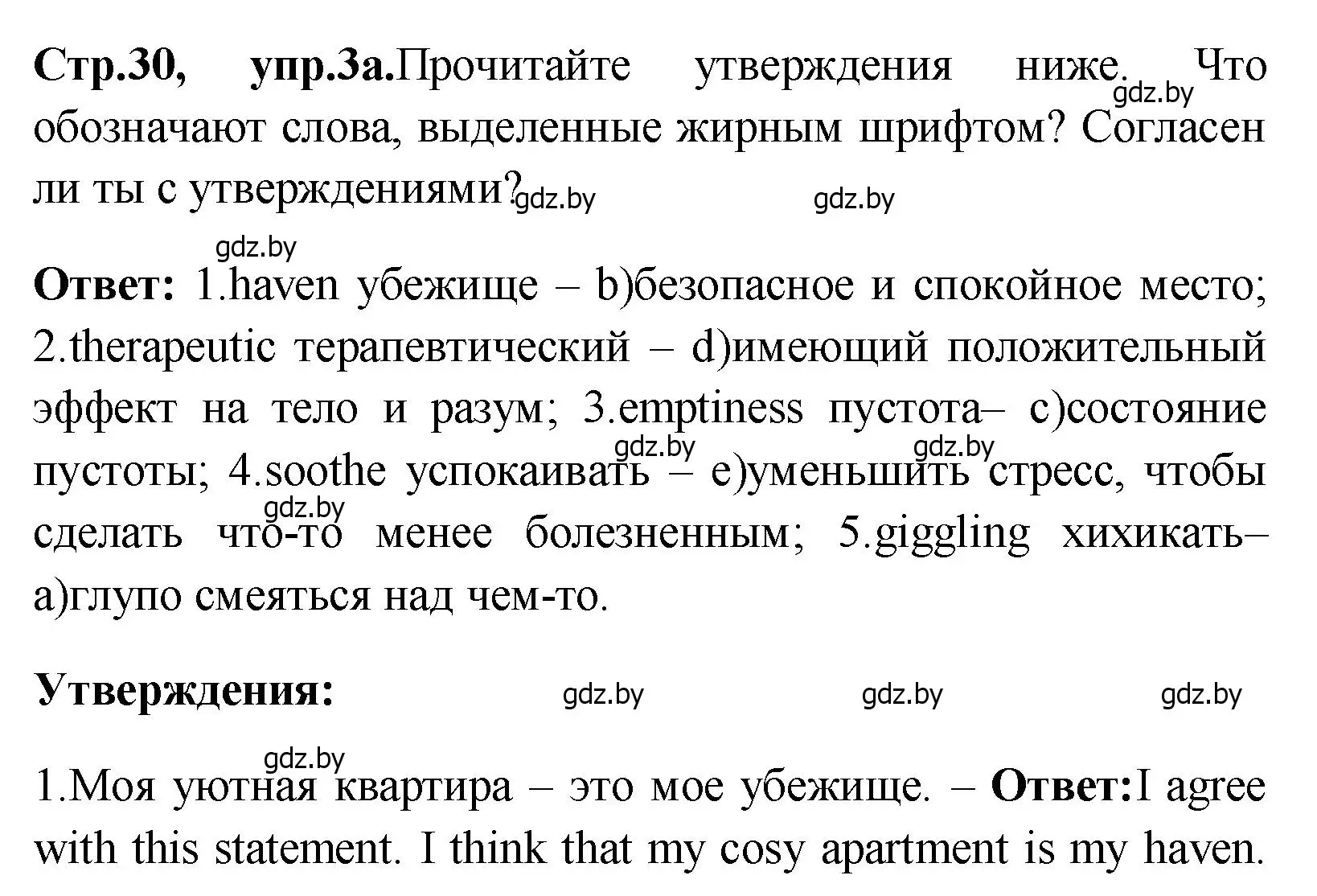 Решение номер 3 (страница 30) гдз по английскому языку 10 класс Демченко, Бушуева, учебник