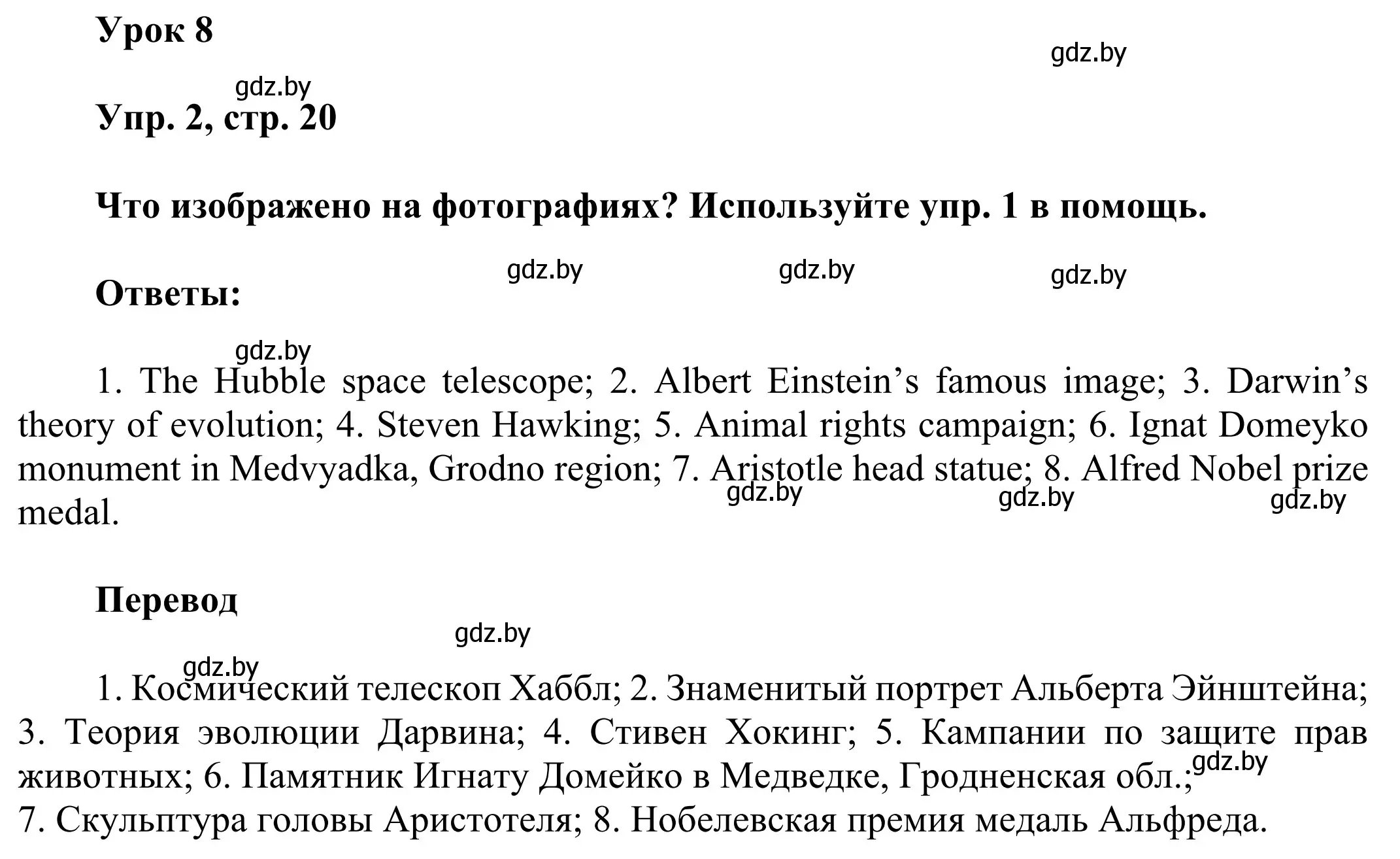 Решение номер 2 (страница 20) гдз по английскому языку 10 класс Юхнель, Наумова, рабочая тетрадь 2 часть