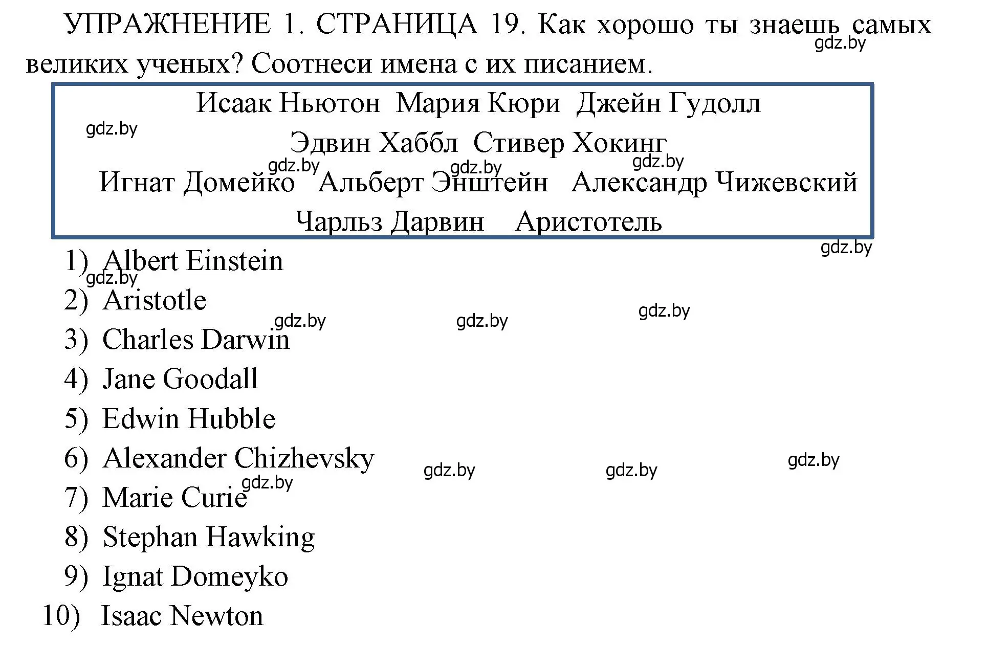 Решение 2. номер 1 (страница 19) гдз по английскому языку 10 класс Юхнель, Наумова, рабочая тетрадь 2 часть