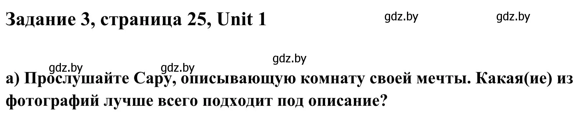 Решение номер 3 (страница 25) гдз по английскому языку 10 класс Юхнель, Наумова, учебник