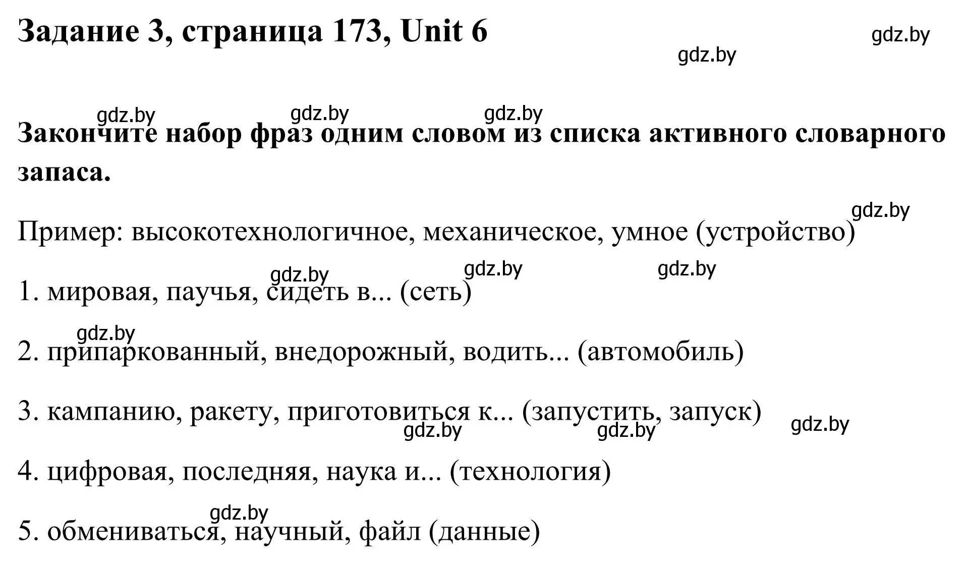 Решение номер 3 (страница 173) гдз по английскому языку 10 класс Юхнель, Наумова, учебник