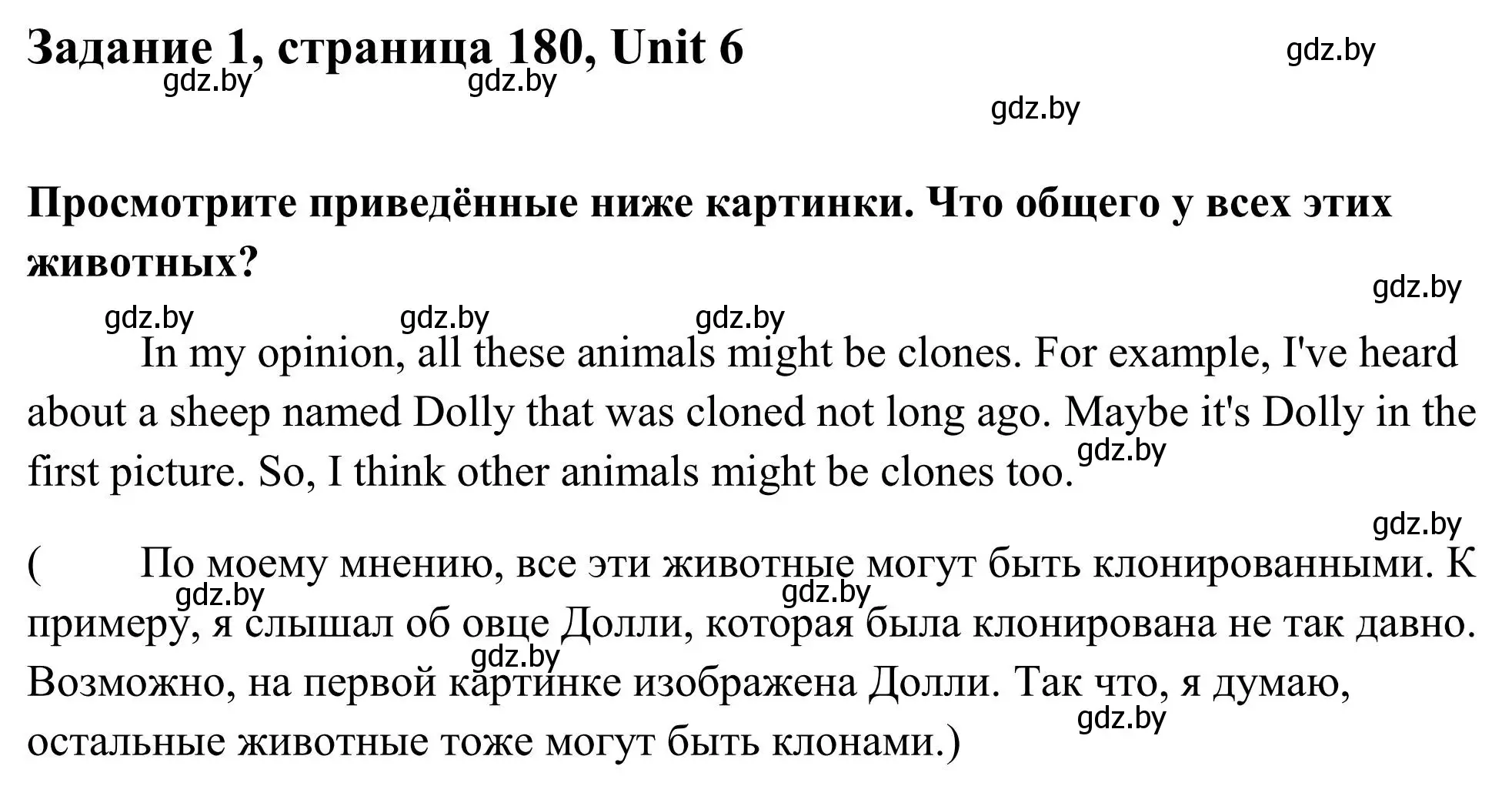 Решение номер 1 (страница 180) гдз по английскому языку 10 класс Юхнель, Наумова, учебник