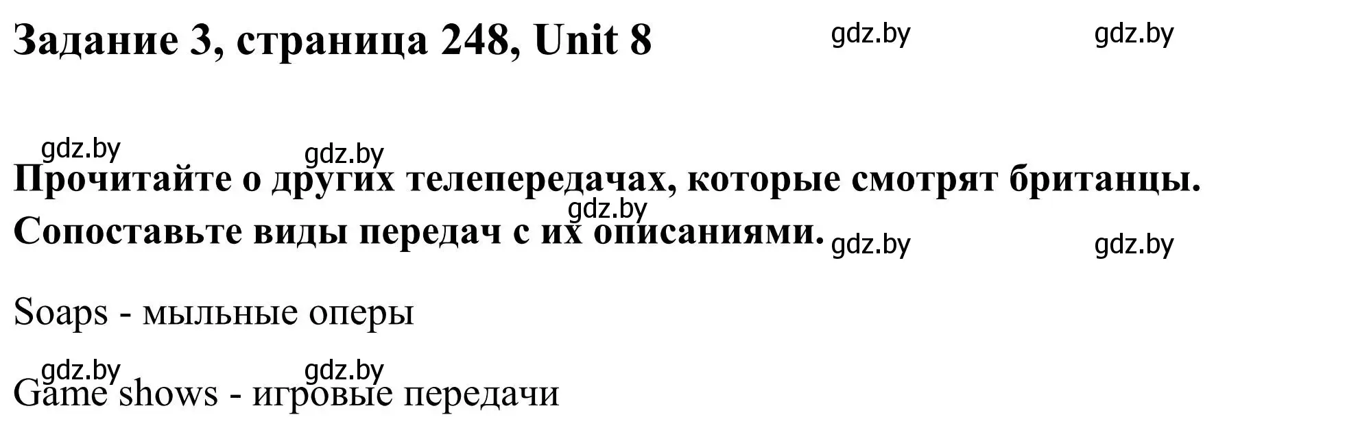 Решение номер 3 (страница 248) гдз по английскому языку 10 класс Юхнель, Наумова, учебник