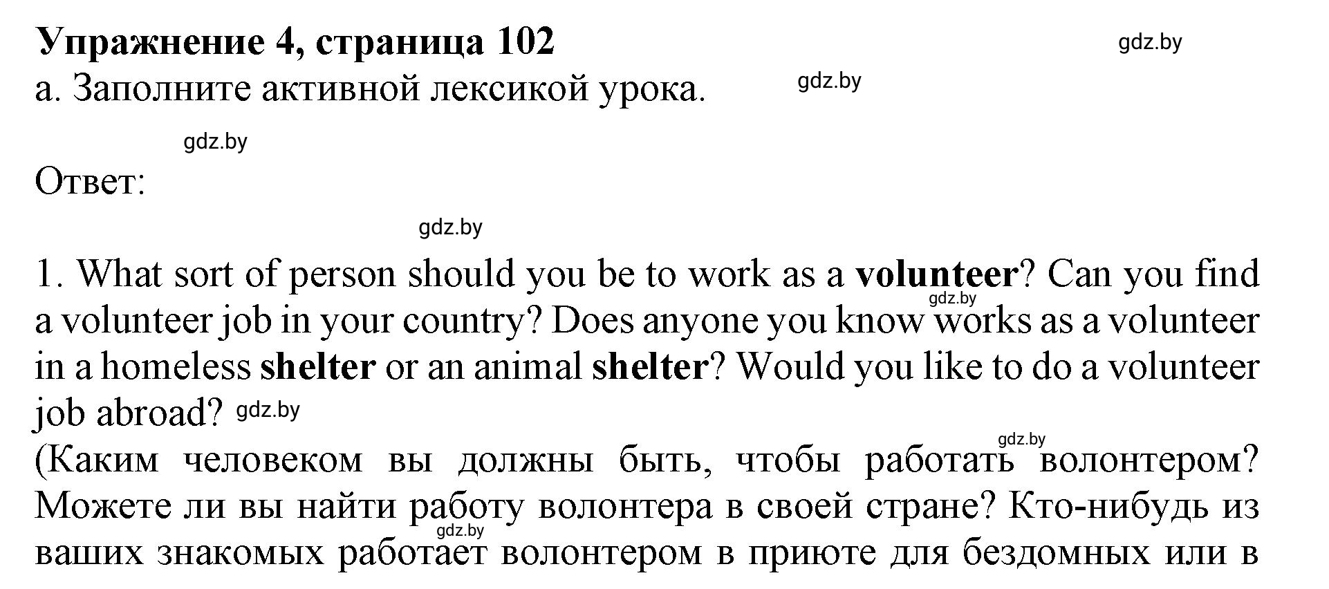 Решение 2. номер 4 (страница 102) гдз по английскому языку 10 класс Юхнель, Наумова, учебник