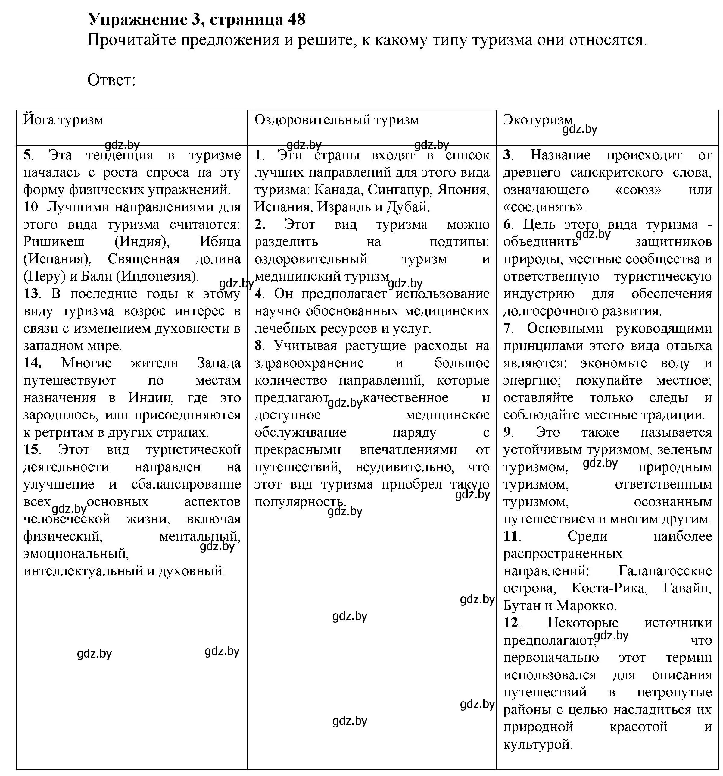 Решение номер 3 (страница 48) гдз по английскому языку 11 класс Юхнель, Демченко, рабочая тетрадь 2 часть