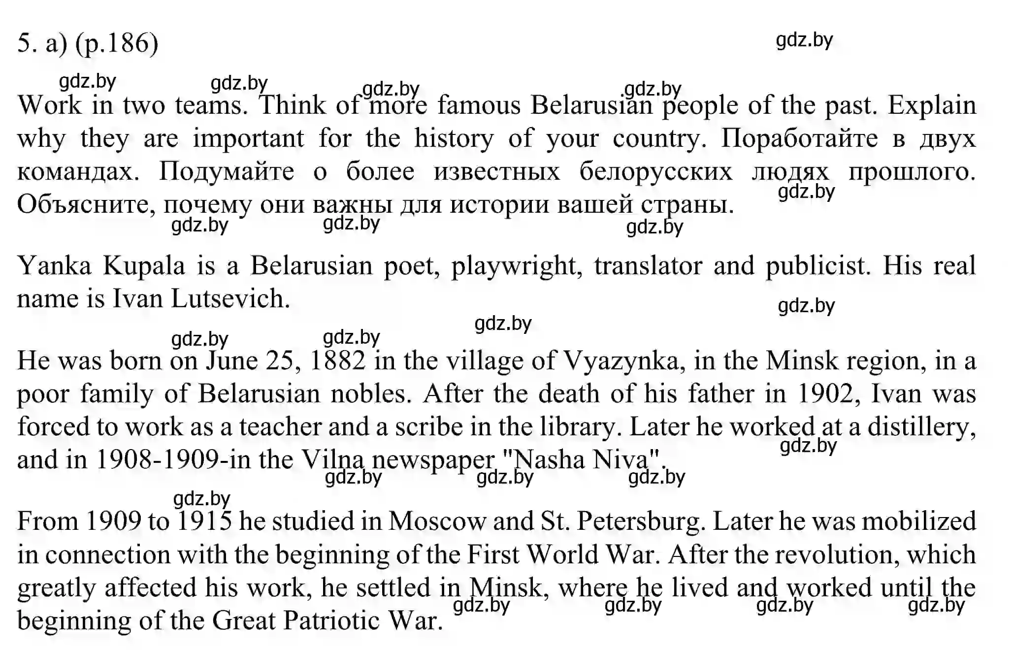 Решение номер 5 (страница 186) гдз по английскому языку 11 класс Юхнель, Демченко, учебник