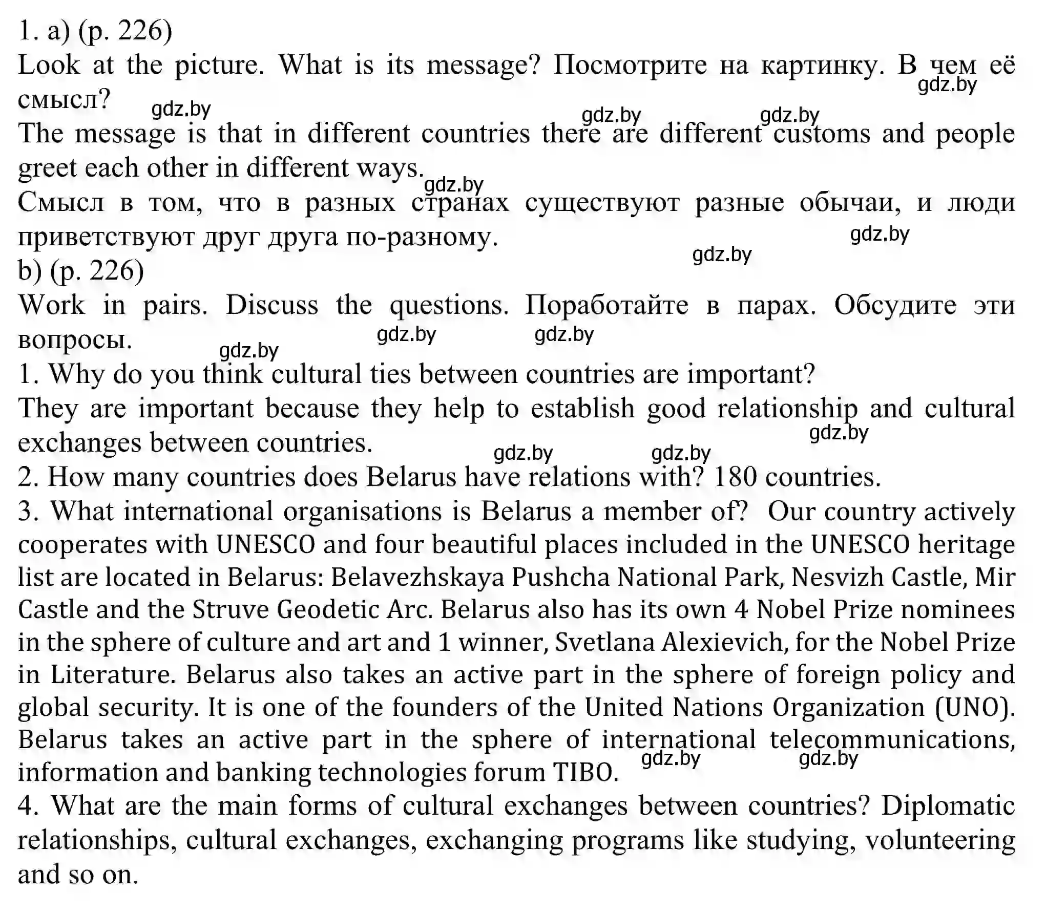 Решение номер 1 (страница 226) гдз по английскому языку 11 класс Юхнель, Демченко, учебник