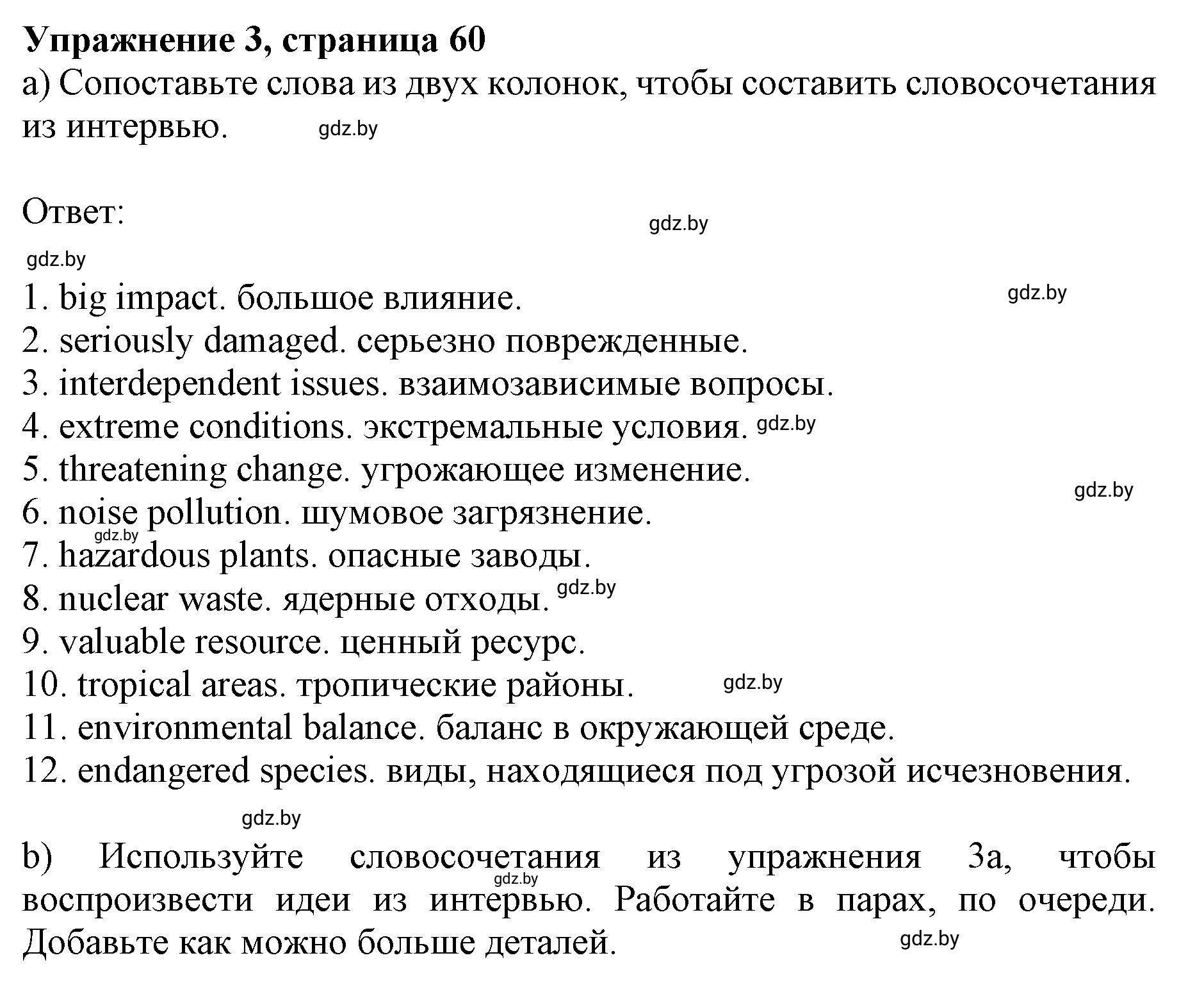 Решение 2. номер 3 (страница 60) гдз по английскому языку 11 класс Юхнель, Демченко, учебник