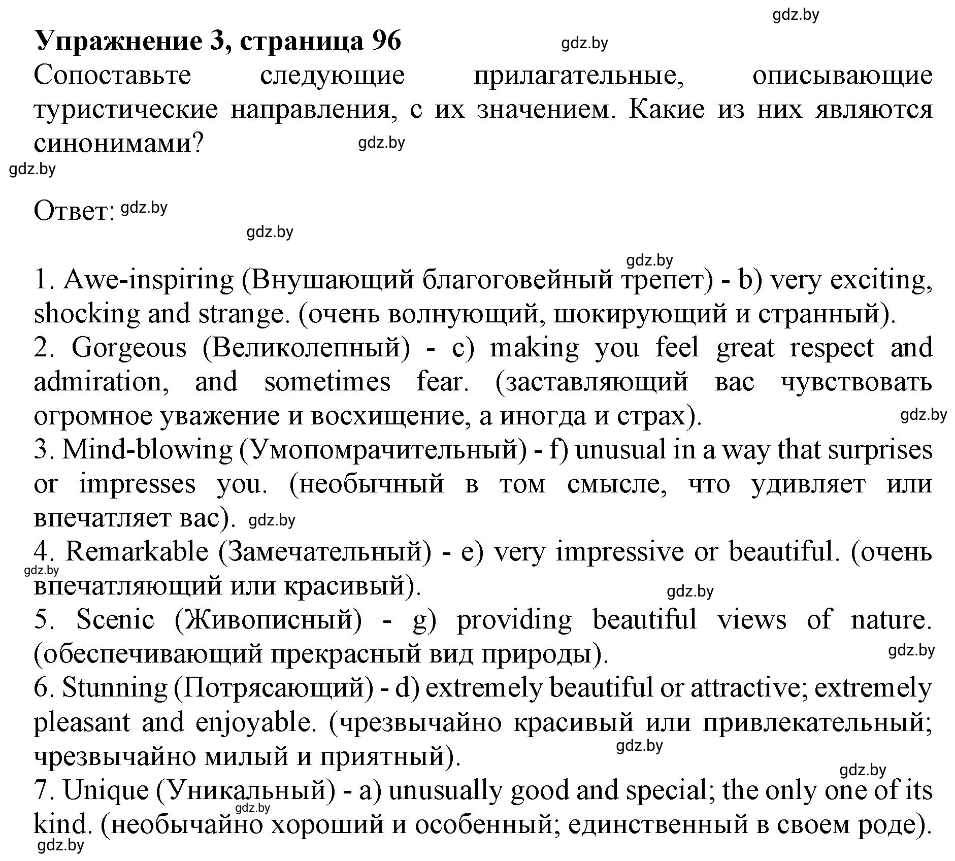Решение 2. номер 3 (страница 96) гдз по английскому языку 11 класс Юхнель, Демченко, учебник
