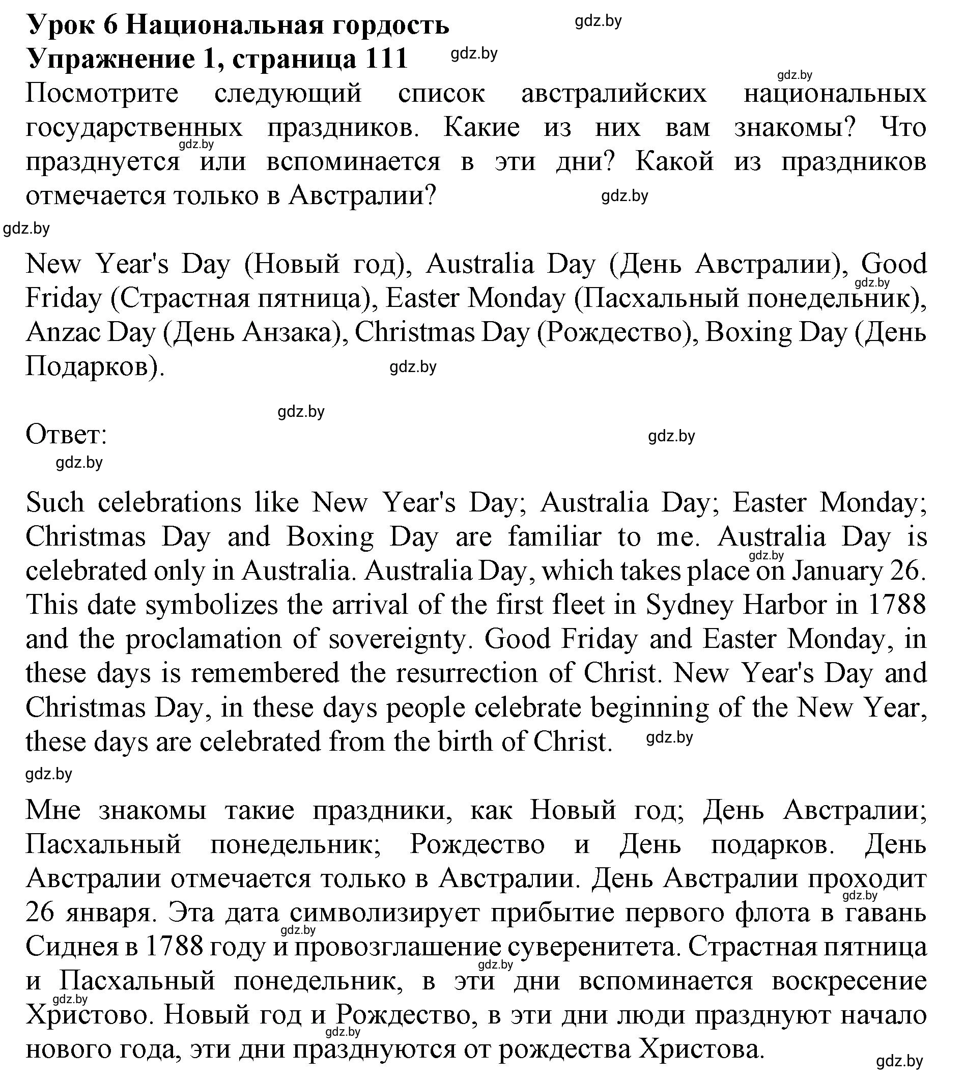 Решение 2. номер 1 (страница 111) гдз по английскому языку 11 класс Юхнель, Демченко, учебник