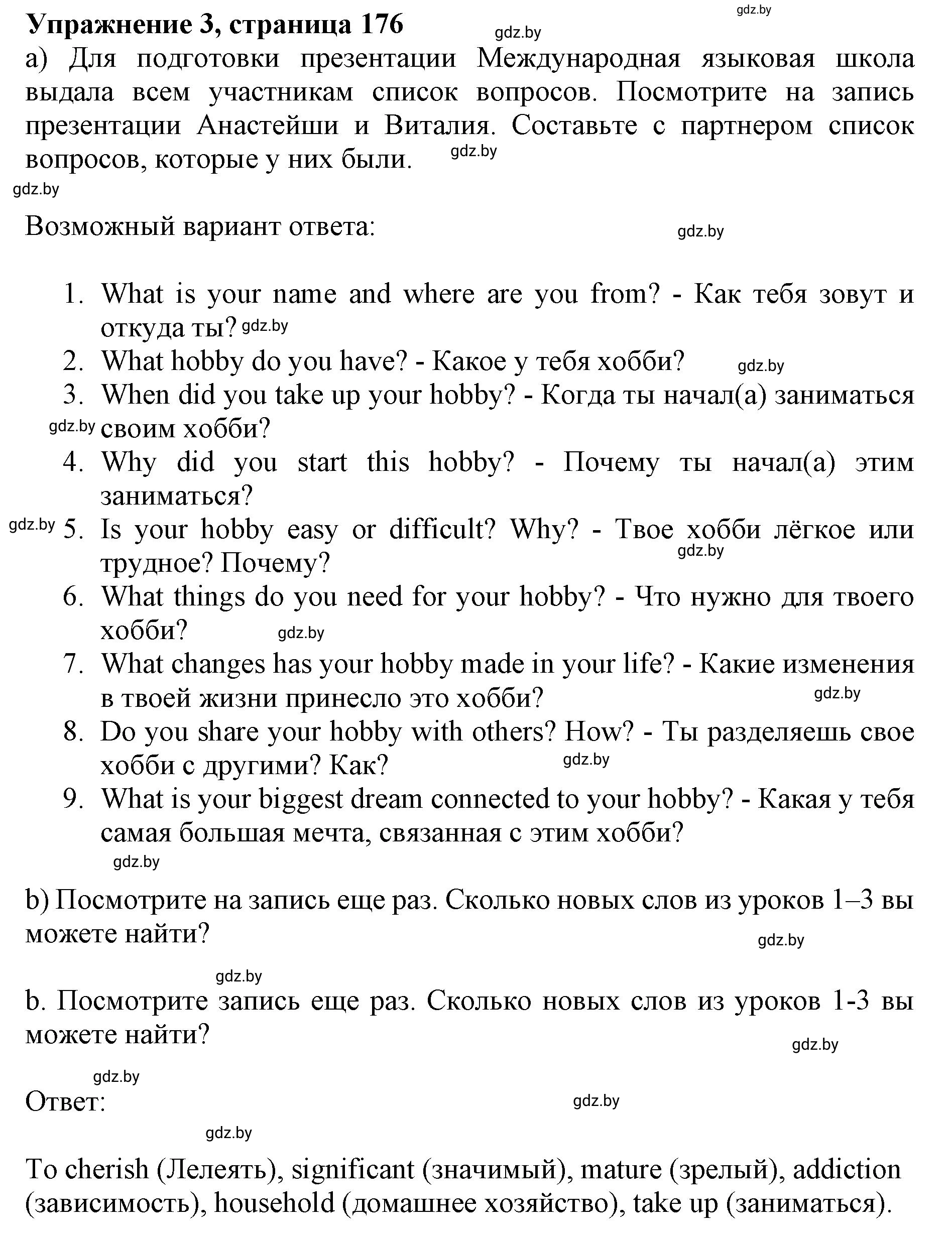 Решение 2. номер 3 (страница 176) гдз по английскому языку 11 класс Юхнель, Демченко, учебник