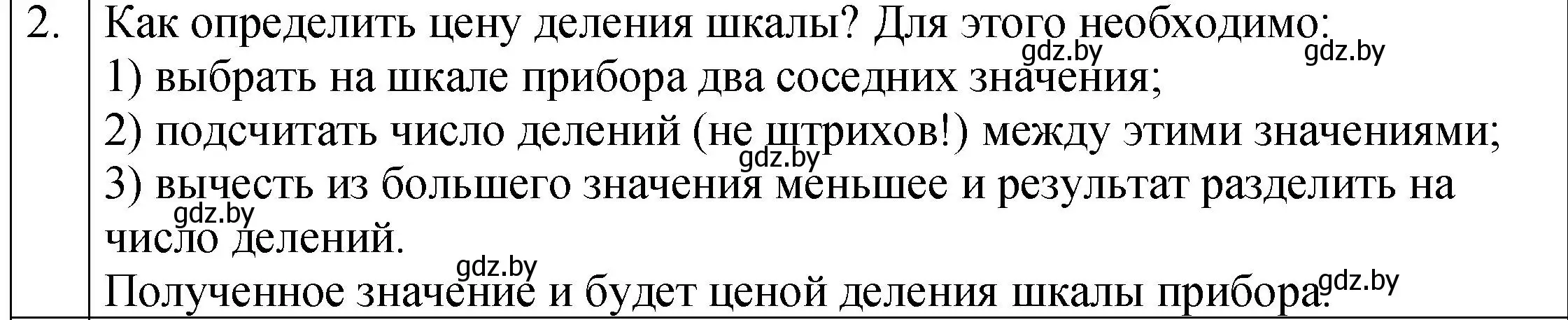 Решение номер 2 (страница 26) гдз по физике 7 класс Исаченкова, Громыко, учебник