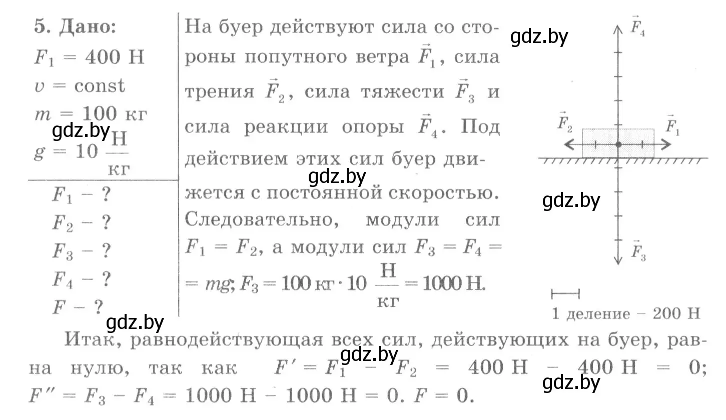 Решение 2. номер 5 (страница 97) гдз по физике 7 класс Исаченкова, Громыко, учебник