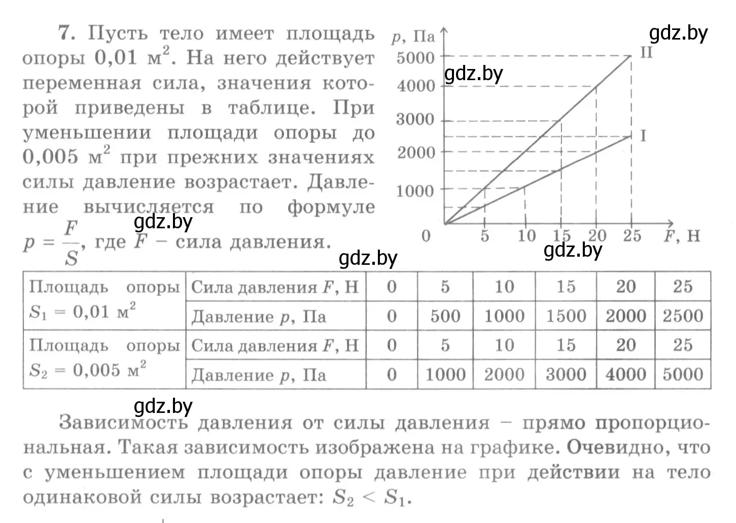 Решение 2. номер 7 (страница 104) гдз по физике 7 класс Исаченкова, Громыко, учебник