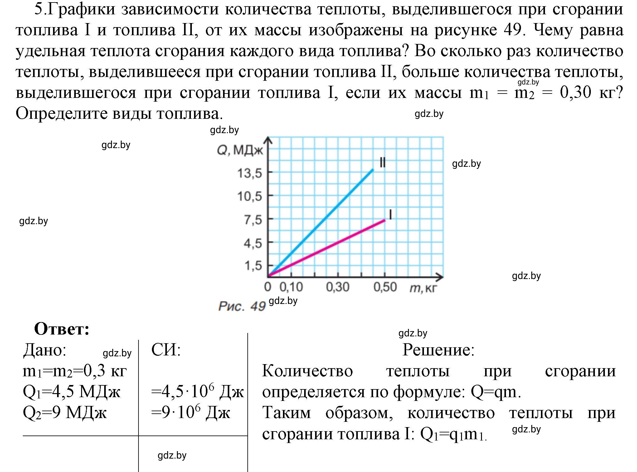 Решение номер 5 (страница 31) гдз по физике 8 класс Исаченкова, Громыко, учебник