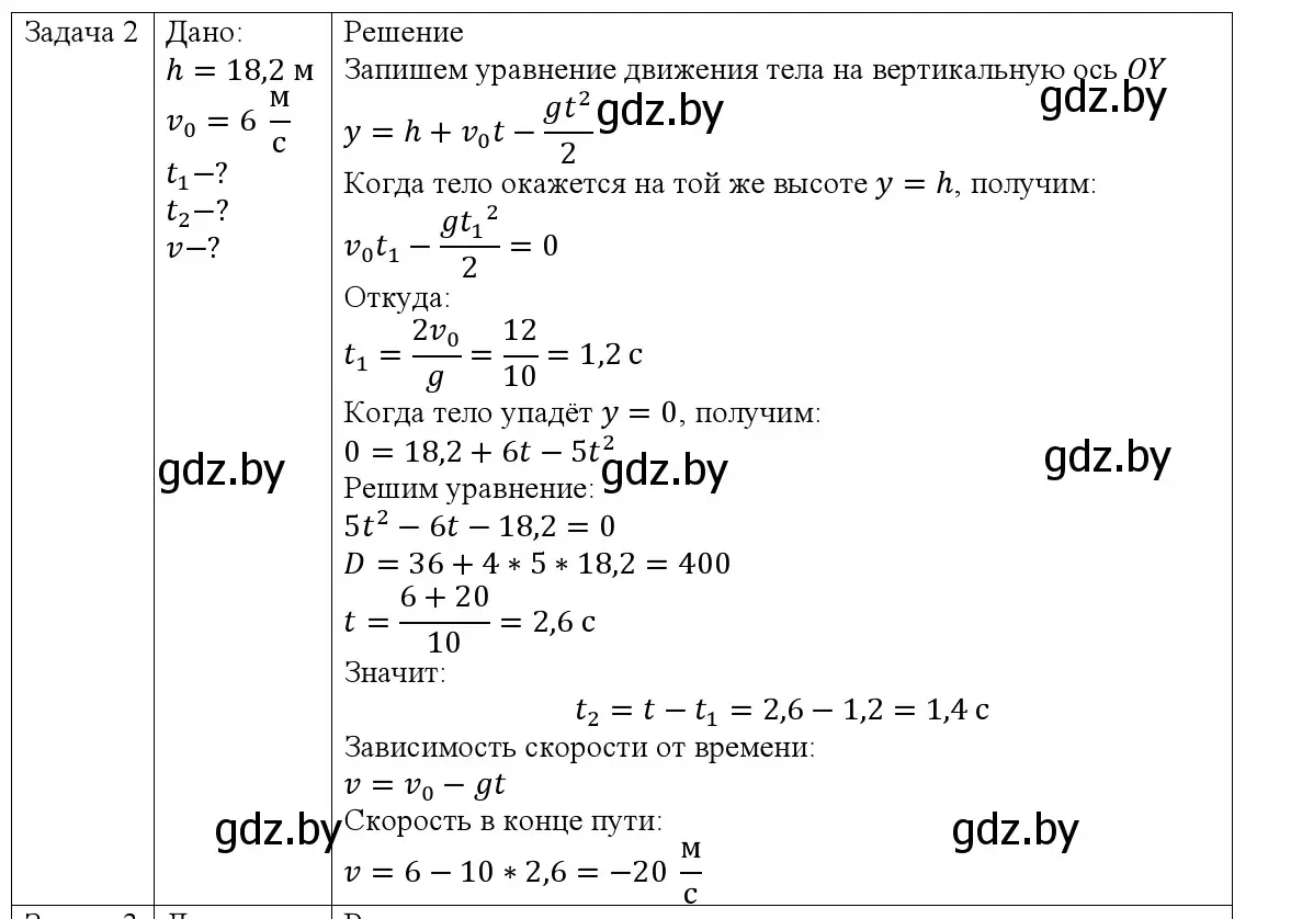 Решение номер 2 (страница 103) гдз по физике 9 класс Исаченкова, Сокольский, учебник