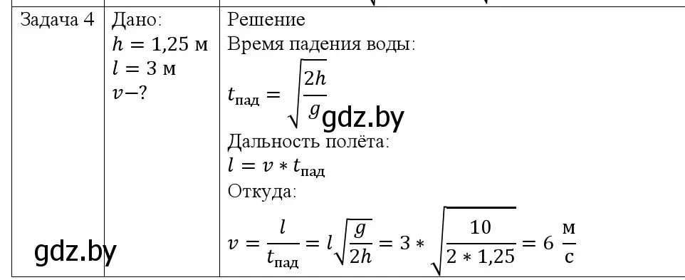 Решение номер 4 (страница 103) гдз по физике 9 класс Исаченкова, Сокольский, учебник