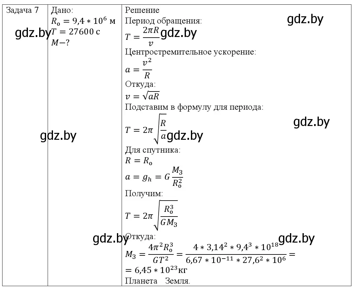 Решение номер 7 (страница 111) гдз по физике 9 класс Исаченкова, Сокольский, учебник