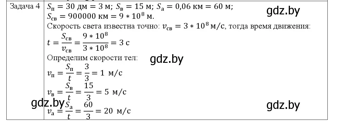 Решение номер 4 (страница 11) гдз по физике 9 класс Исаченкова, Сокольский, учебник