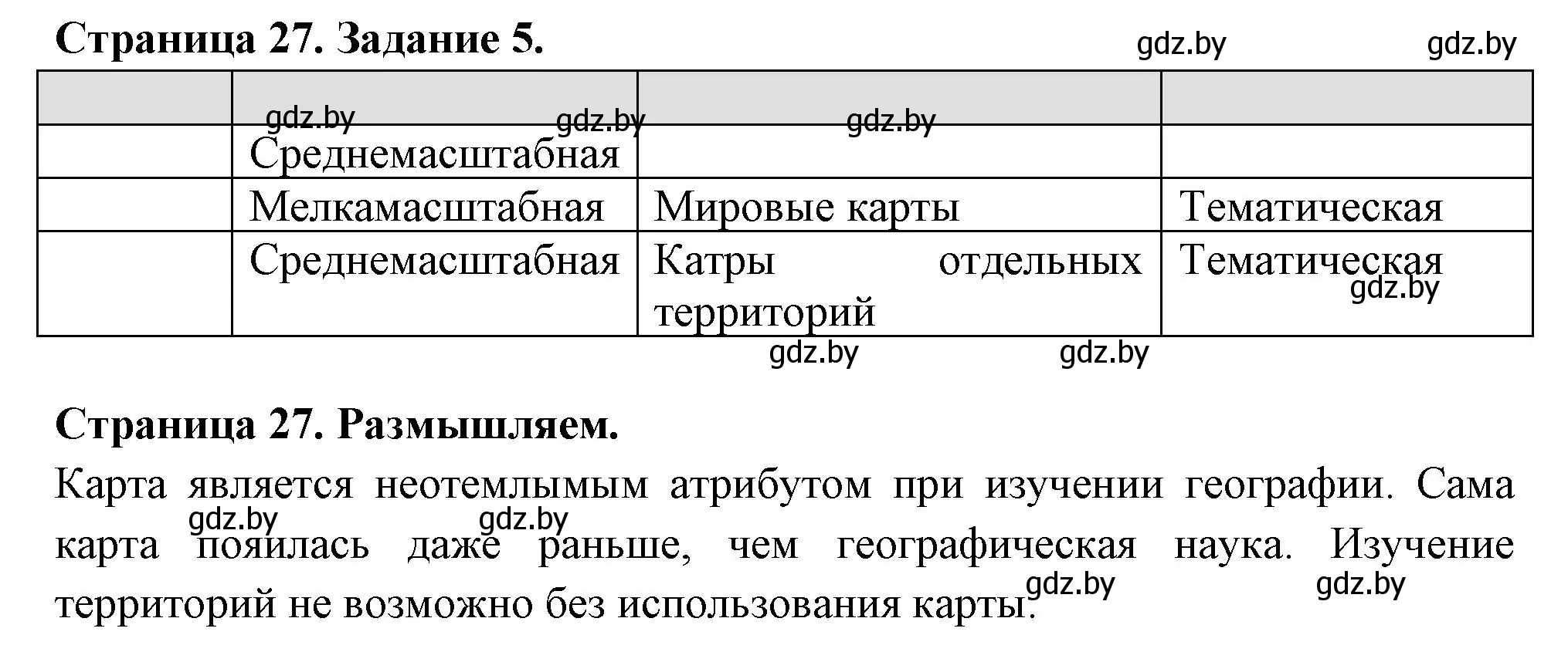 Решение номер 5 (страница 27) гдз по географии 6 класс Кольмакова, Пикулик, рабочая тетрадь