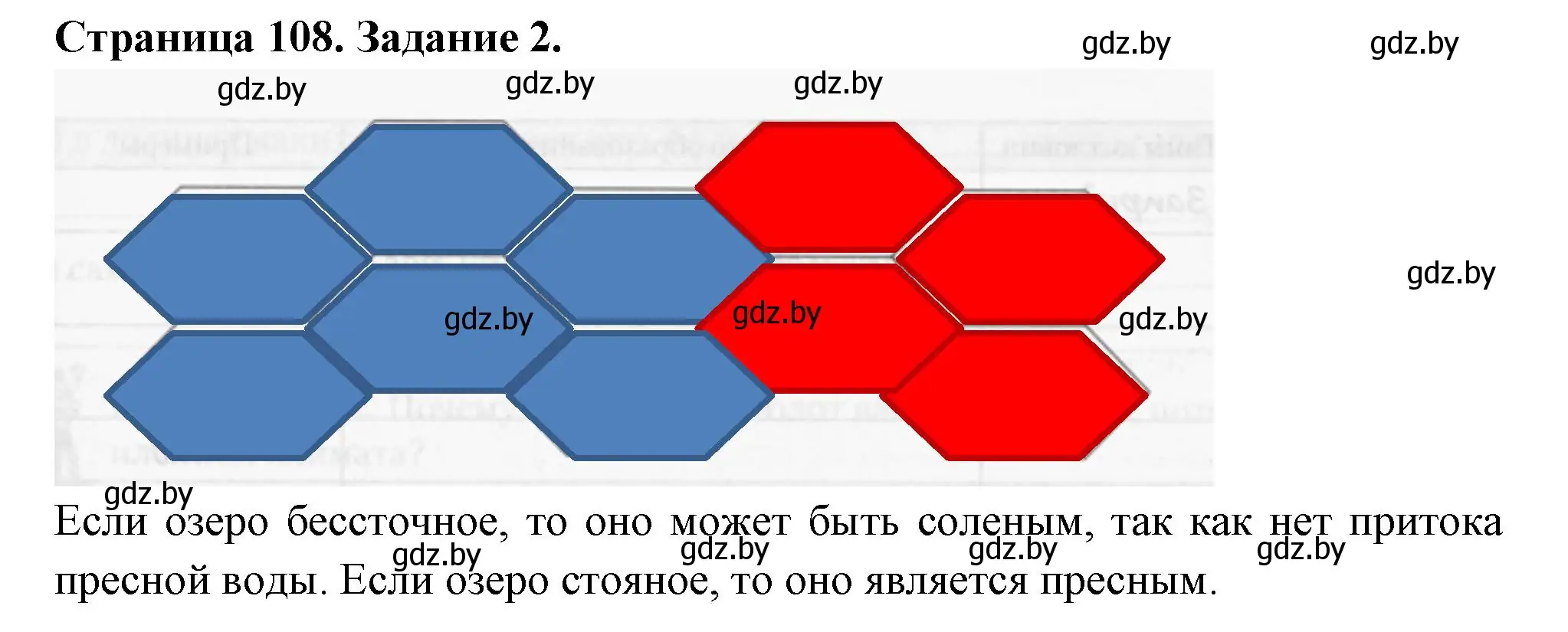 Решение номер 2 (страница 108) гдз по географии 6 класс Кольмакова, Пикулик, рабочая тетрадь