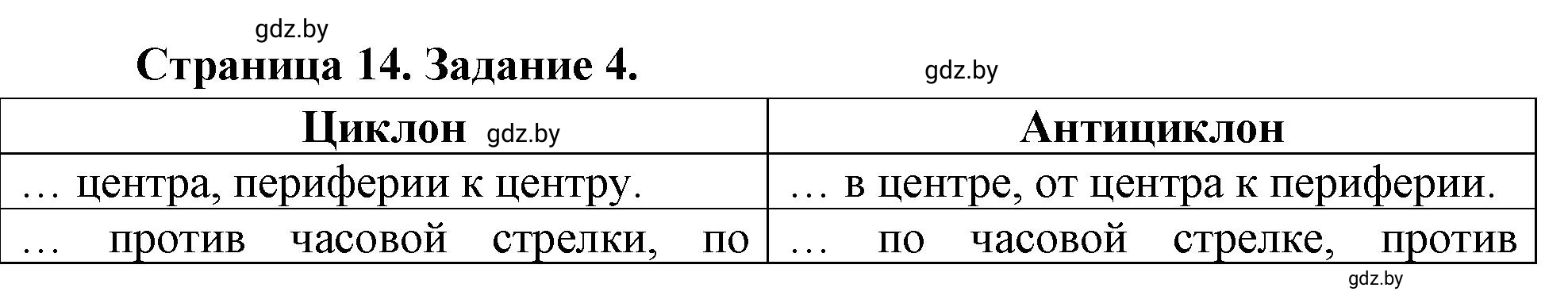 Решение номер 4 (страница 14) гдз по географии 7 класс Кольмакова, Сарычева, рабочая тетрадь