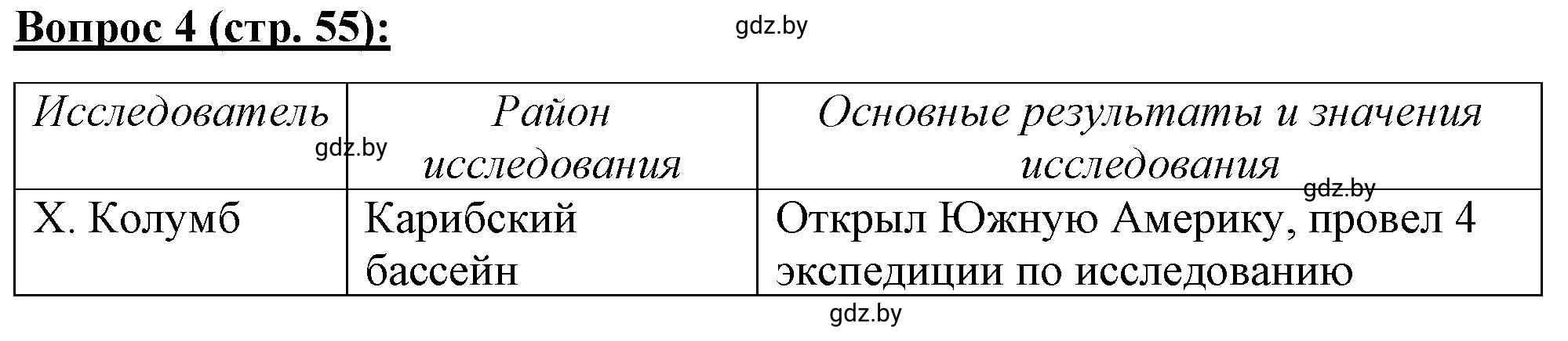 Решение номер 4* (страница 55) гдз по географии 7 класс Витченко, Станкевич, тетрадь для практических работ