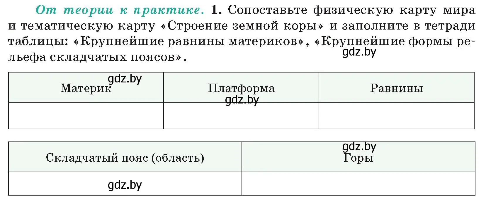 Условие номер 1 (страница 24) гдз по географии 7 класс Кольмакова, Лопух, учебник