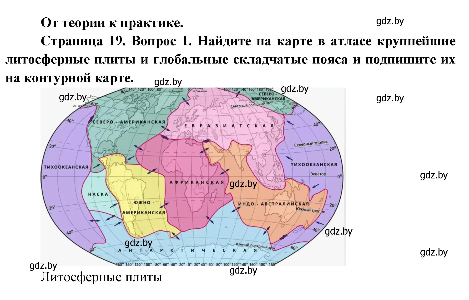 Решение номер 1 (страница 19) гдз по географии 7 класс Кольмакова, Лопух, учебник