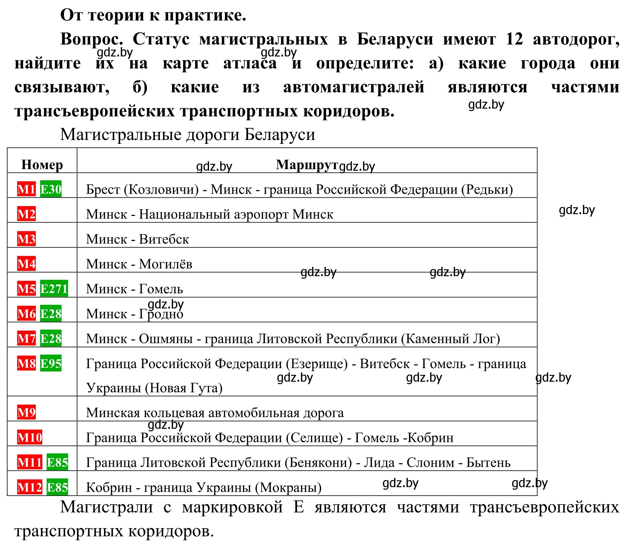 Решение  От теории к практике (страница 209) гдз по географии 9 класс Брилевский, Климович, учебник