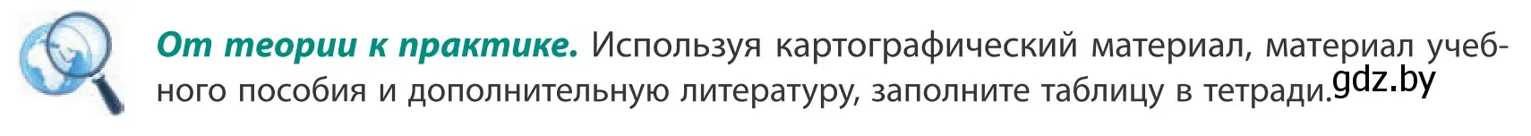 Условие  От теории к практике (страница 157) гдз по географии 10 класс Антипова, Гузова, учебник