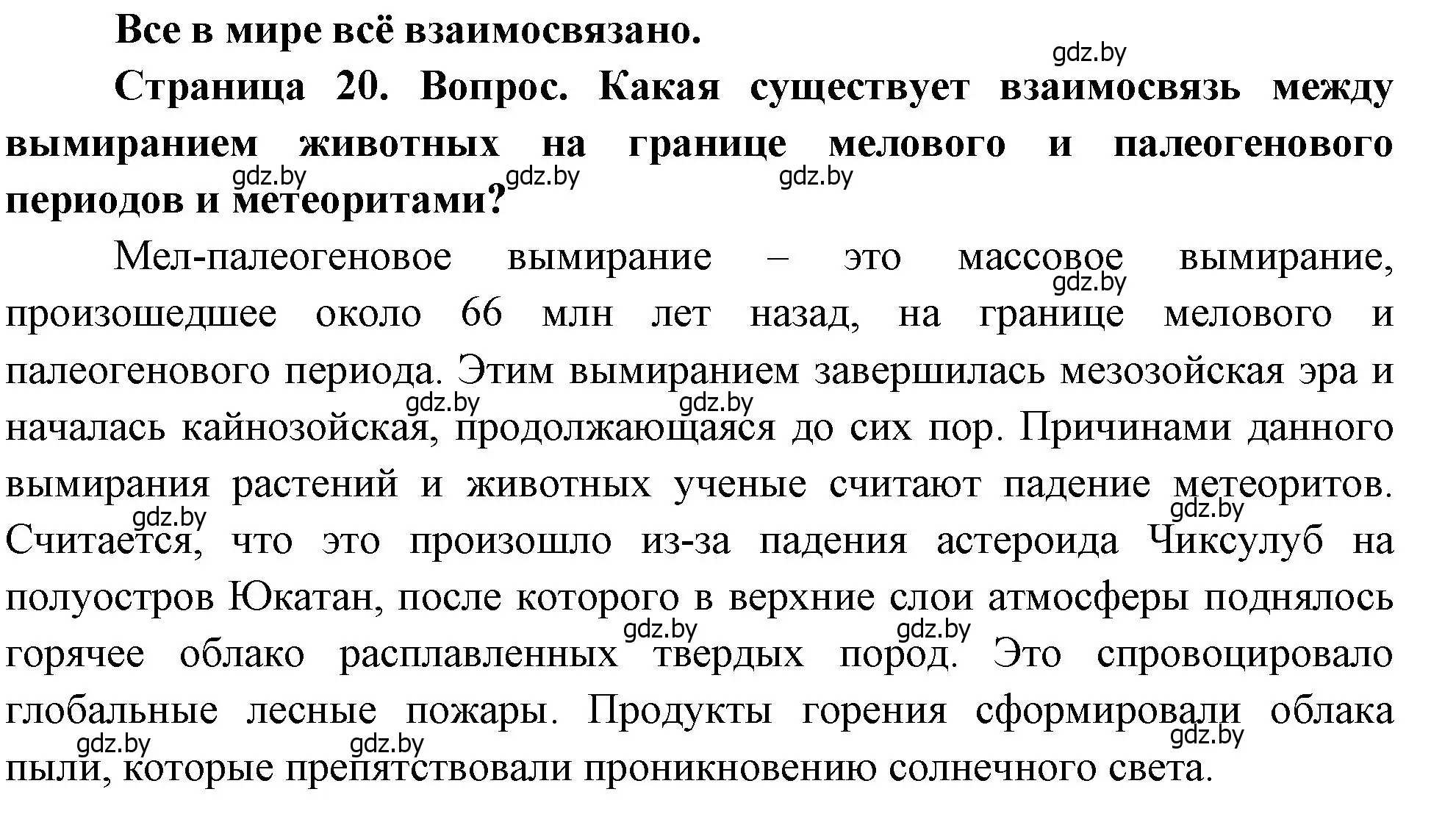 Решение  В мире всё взаимосвязано (страница 20) гдз по географии 11 класс Витченко, Антипова, учебник